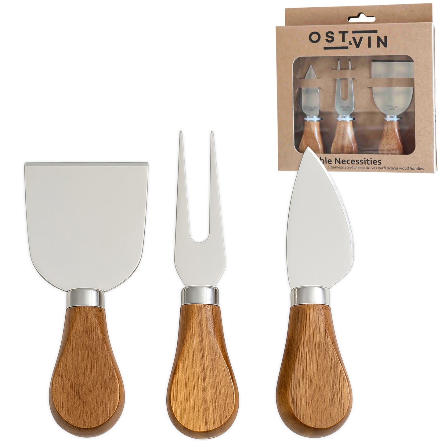 Acacian 3pc Cheese Set