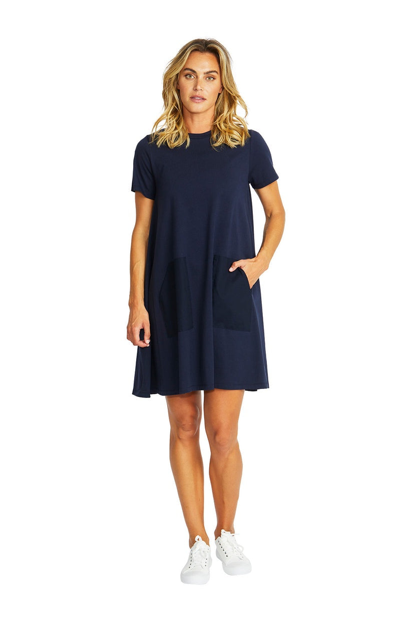 Charlie Jersey Dress Navy