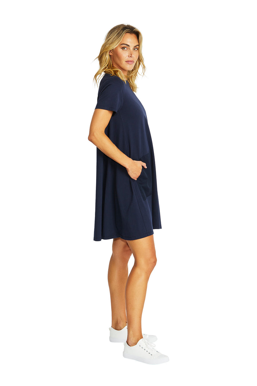 Charlie Jersey Dress Navy