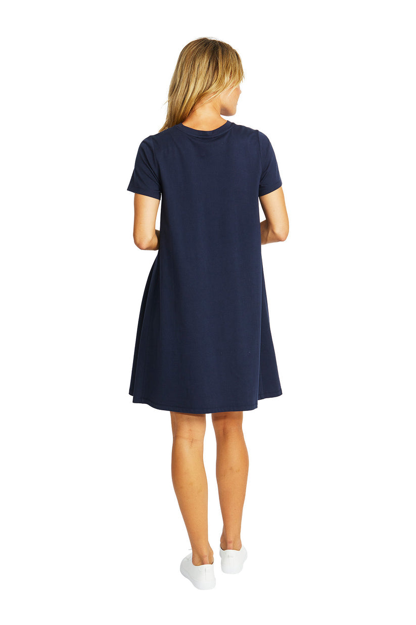 Charlie Jersey Dress Navy