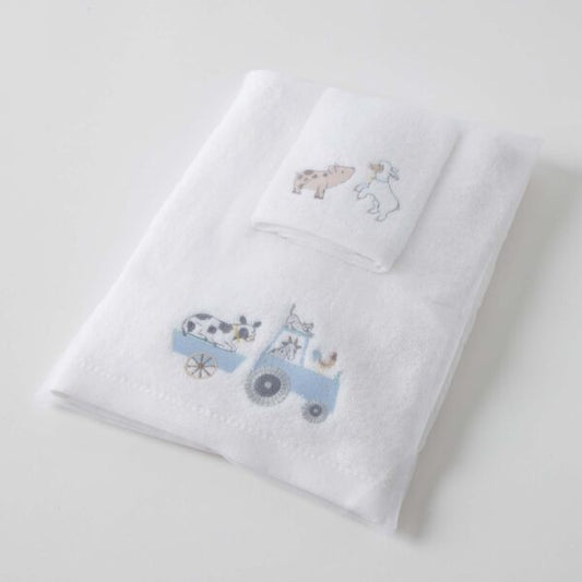 Farm Fun Bath Towel & Face Washer