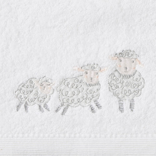 Sheep Family Bath Towel & Face Washer