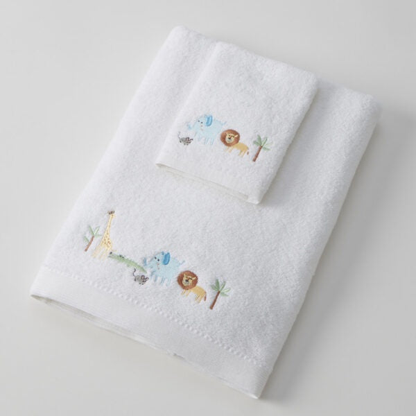 Jungle Adventure Bath Towel & Face Washer in Organza Bag