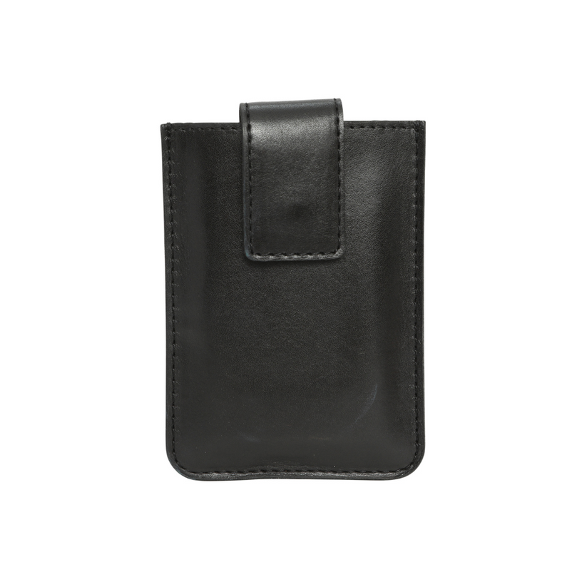 Leather Credit Card Holder - Black