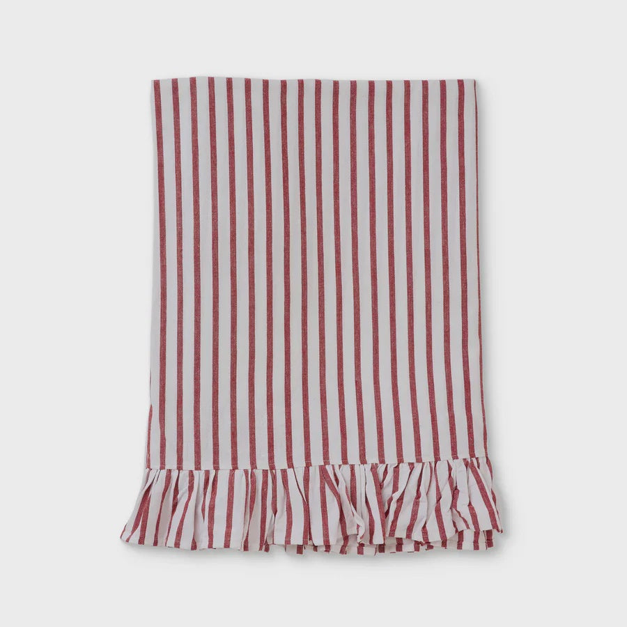 Tilly Red Stripe Tablecloth 150cm x 300cm