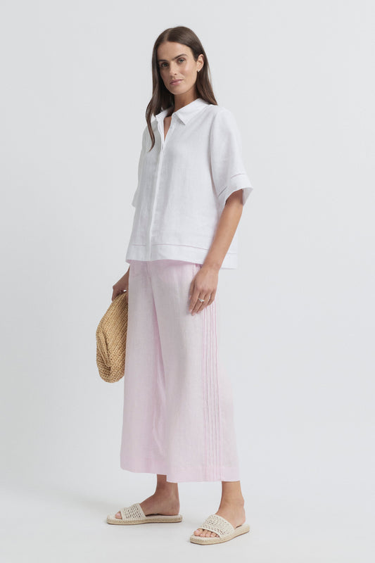 Tirari Lace Shirt - White