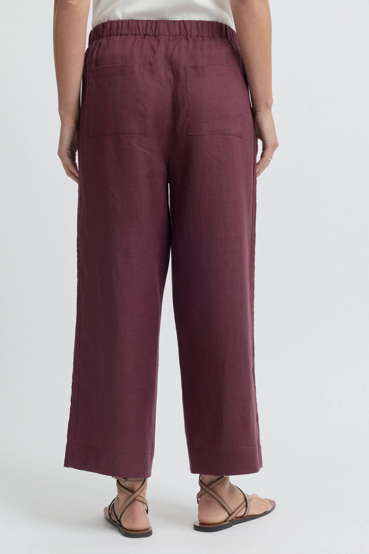 Tirari Pintuck Pants - Raisin