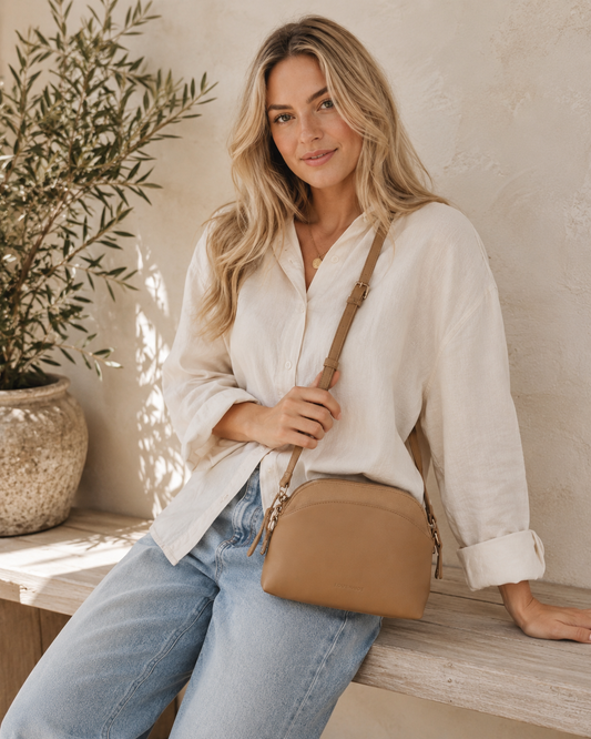 Alison Crossbody Bag - Honey