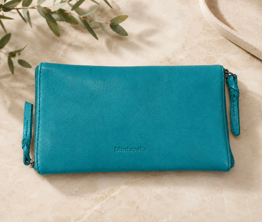 Leather Optical/Phone Case - Aqua