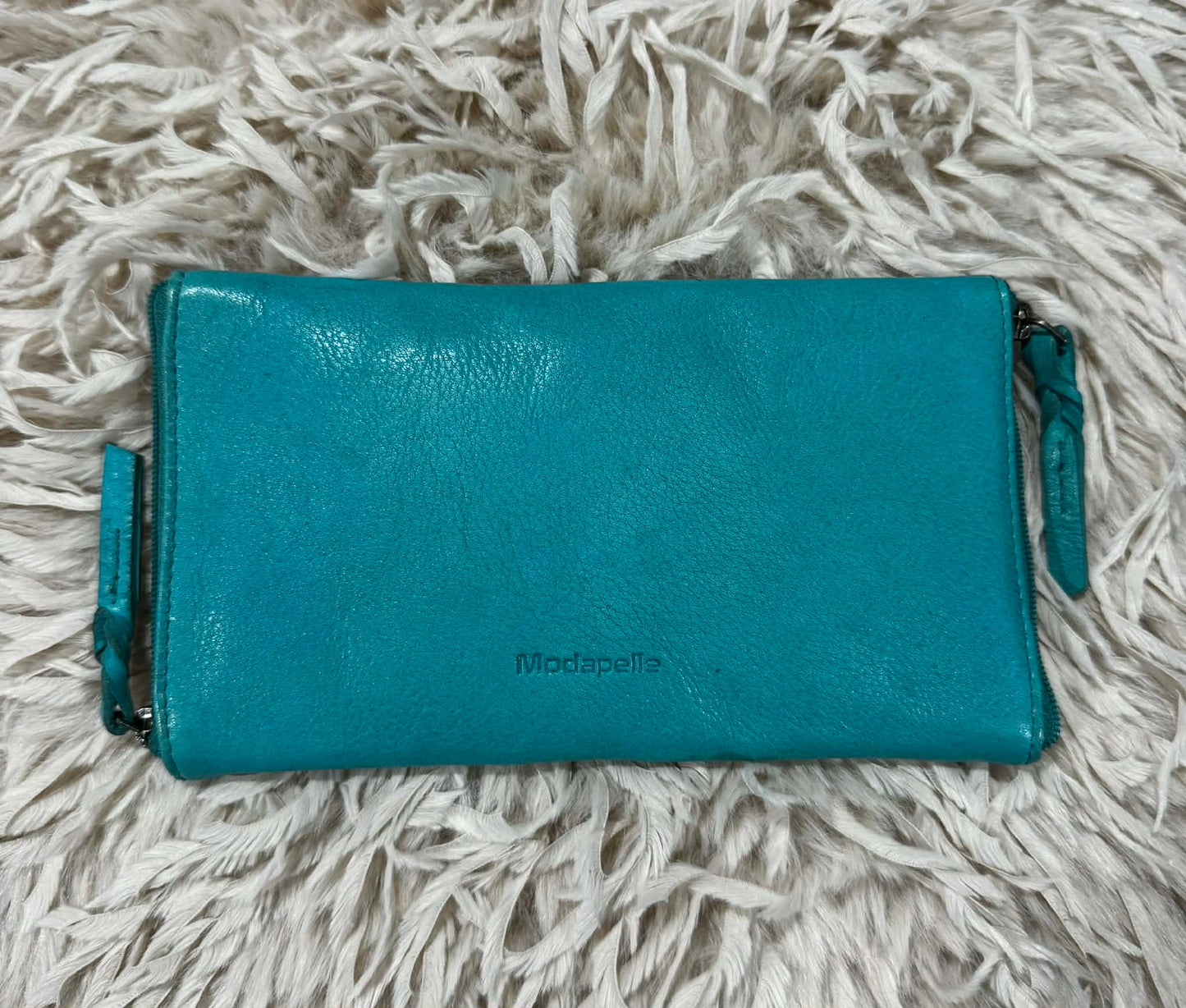 Leather Optical/Phone Case - Aqua