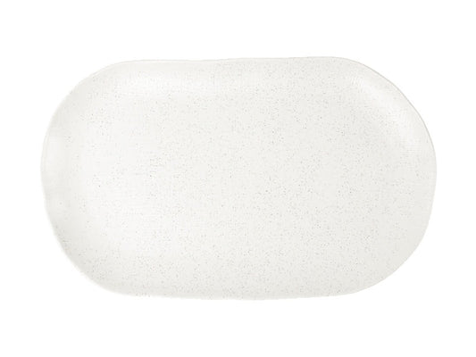 Onni Oblong Platter 42x23.5cm Speckle White