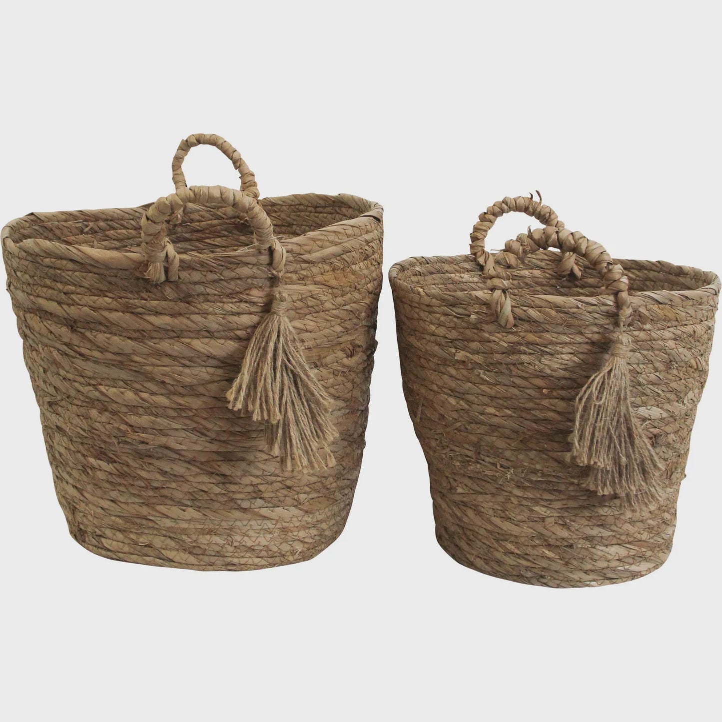 Basket W/ Fringe Boho S/2