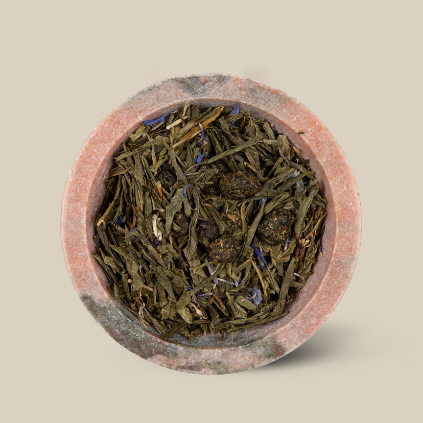 Blueberry Sencha Boutique Jar + 100g Loose Tea