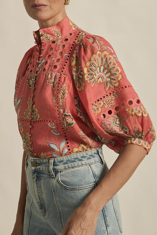 Zoe Kratzmann Caberet Top - Kgari Melon