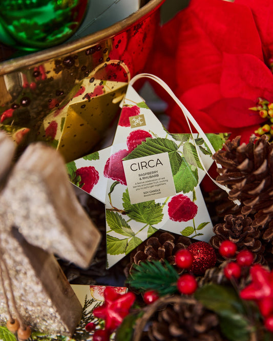 Raspberry & Rhubarb Bauble Soy Candle 70g