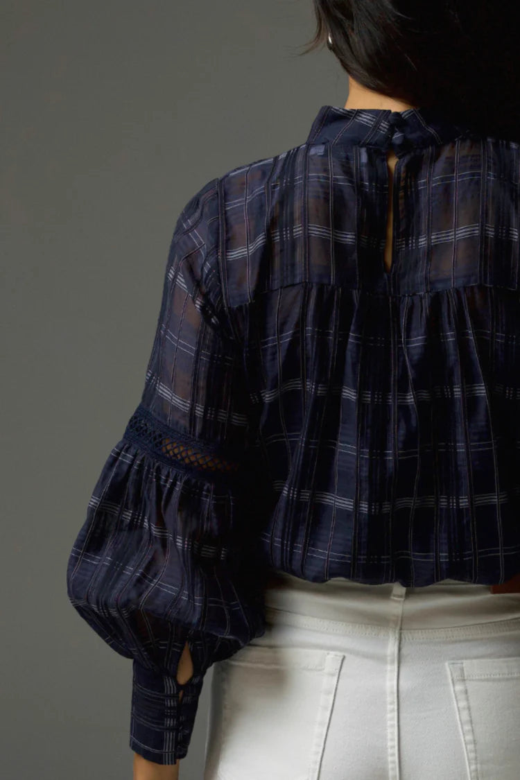 Zoe Kratzmann Citation Top - Ink Black Check