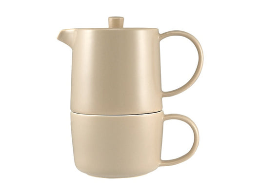 Cafe Life Tea for One With Infuser 450ML Sand