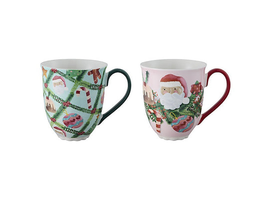 Tis The Season Mug 400ML Set of 2 Mixed Gift Boxed