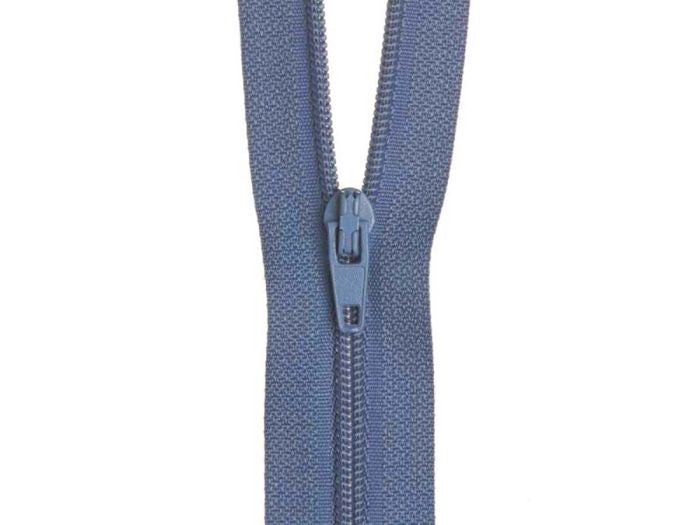 15cm Dusty Blue Zipper