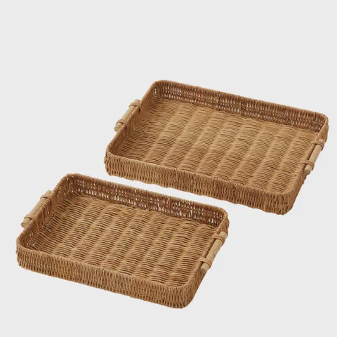 Andes Rattan Rectangle Tray - Small