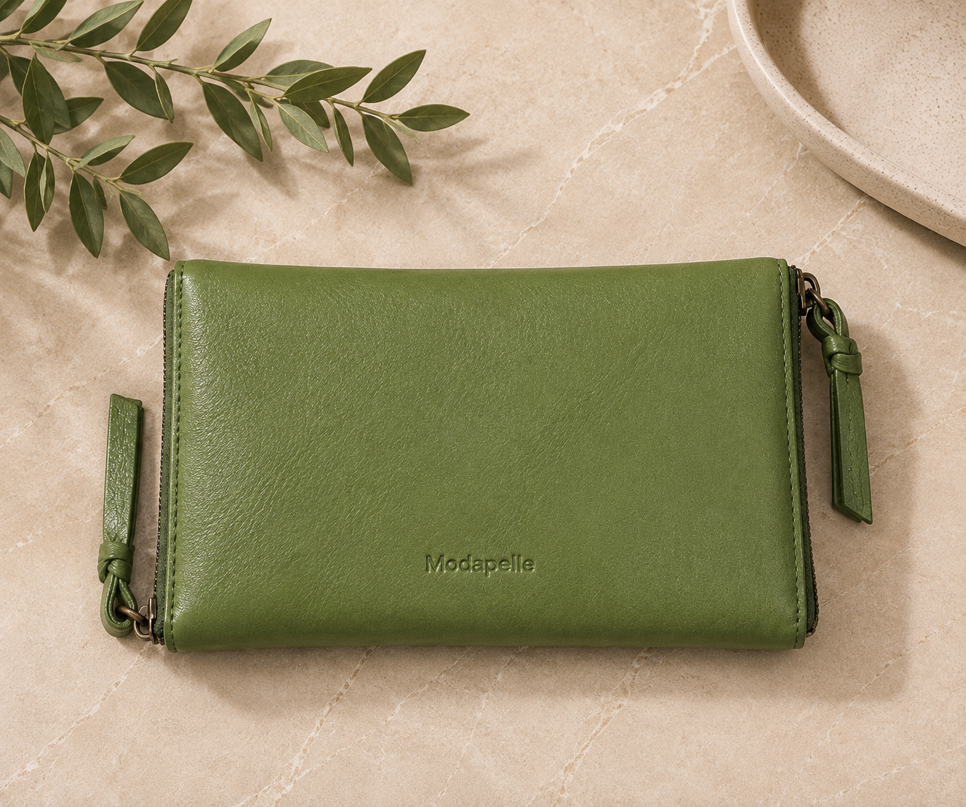 Leather Optical/Phone Case - Grass
