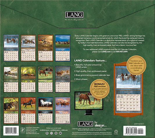 2025 Lang Horses In The Mist Calendar