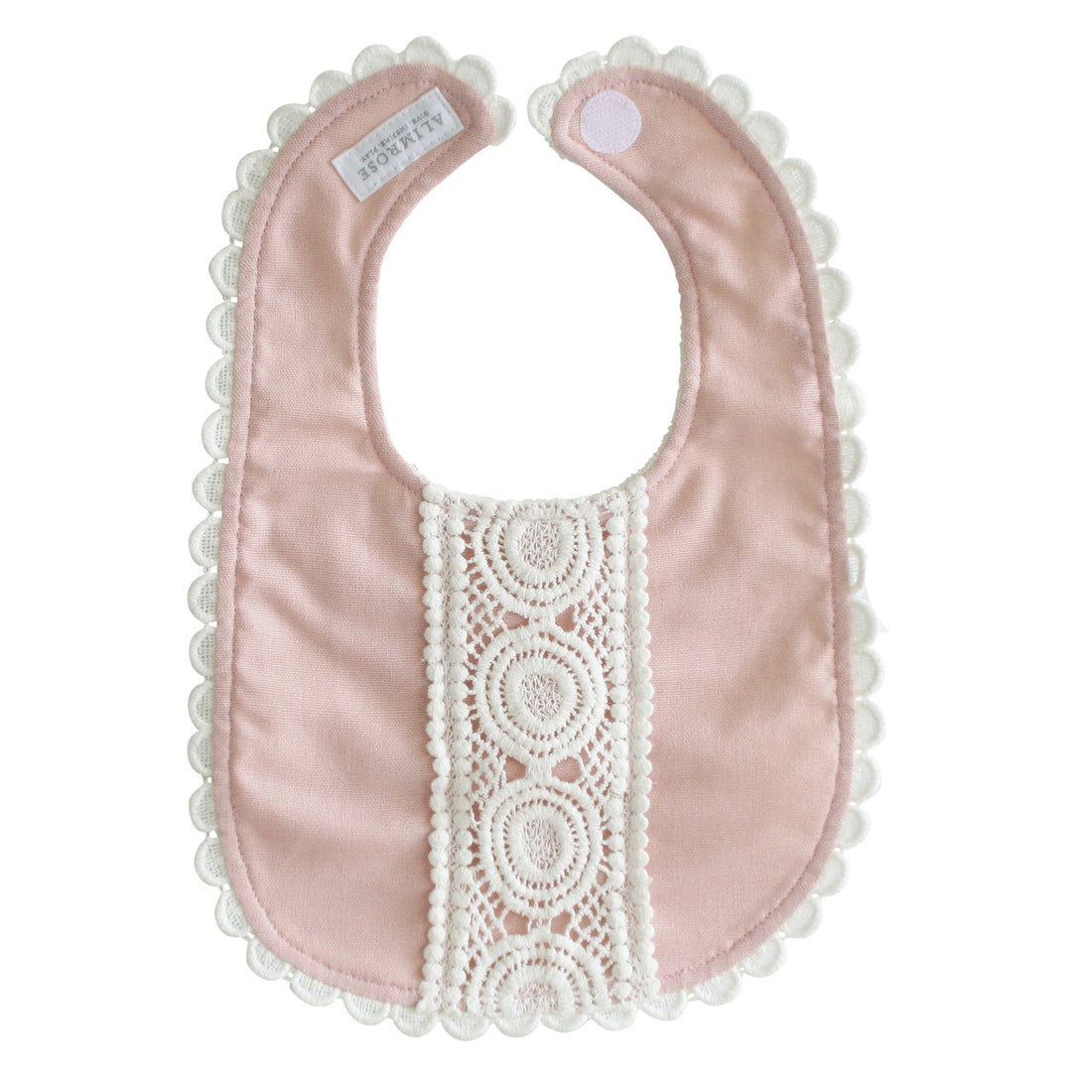 Olivia Bib Pink Linen