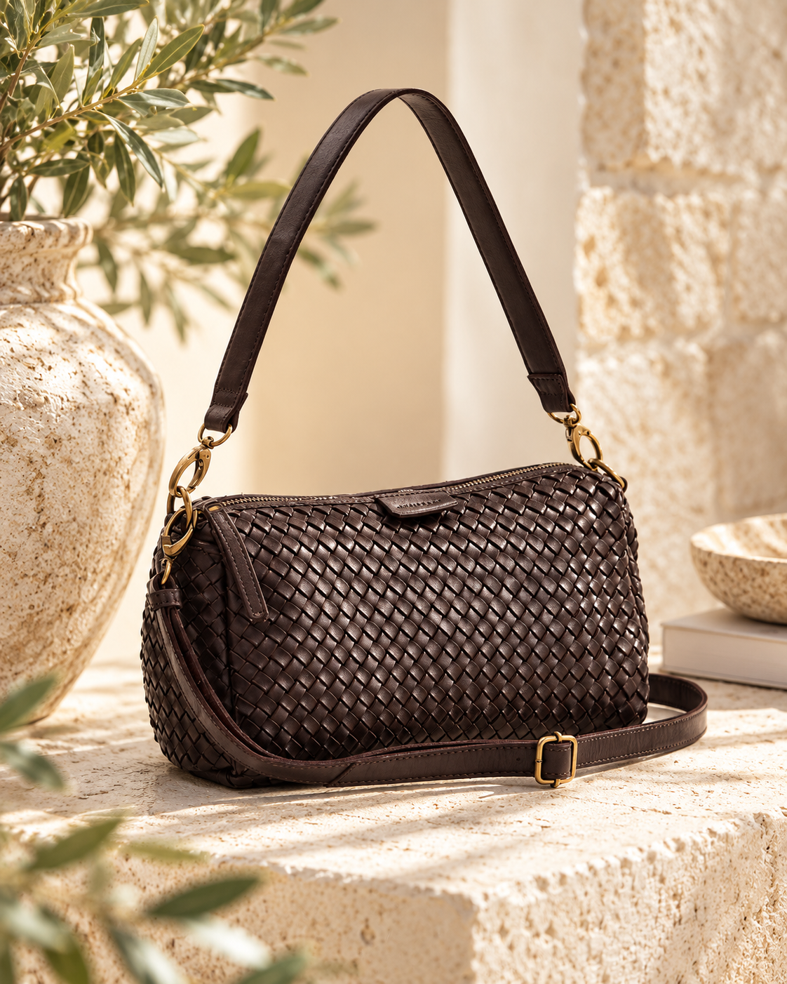 Basque Midi Bag Chocolate