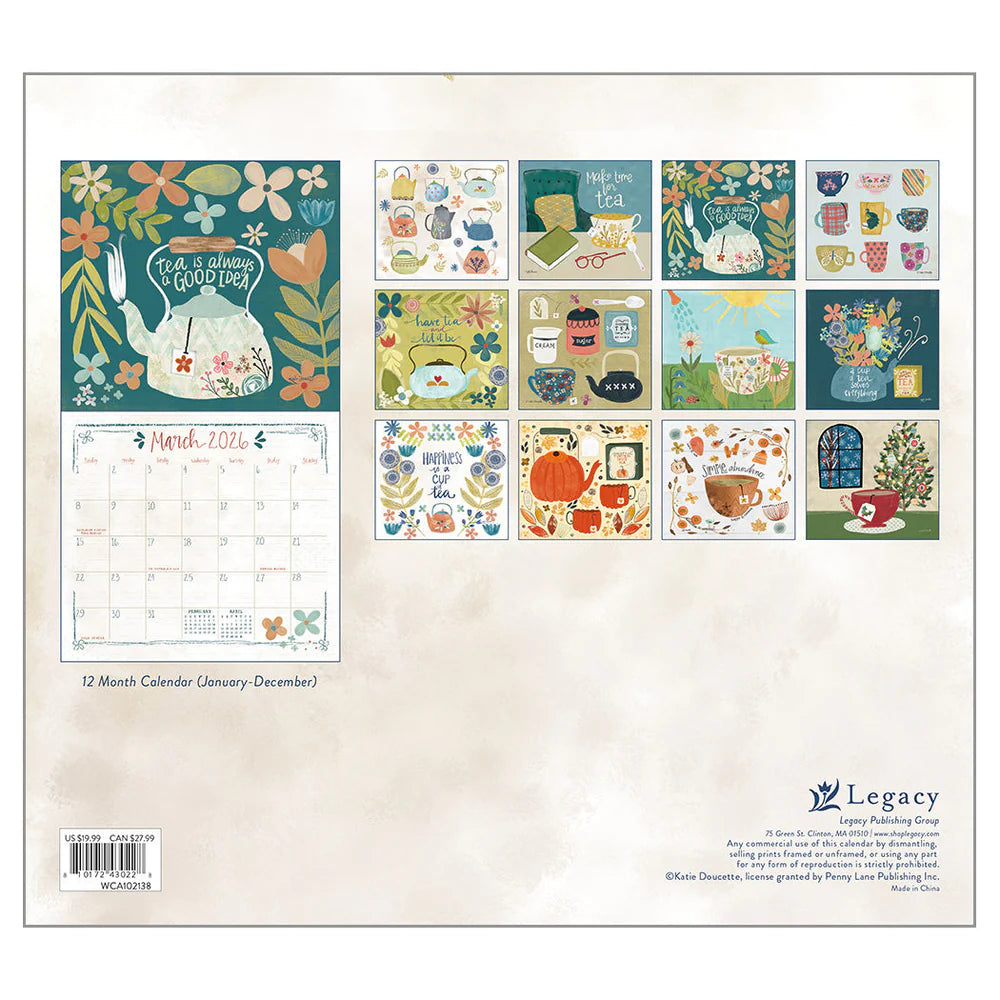 2026 Legacy Tea Time Calendar