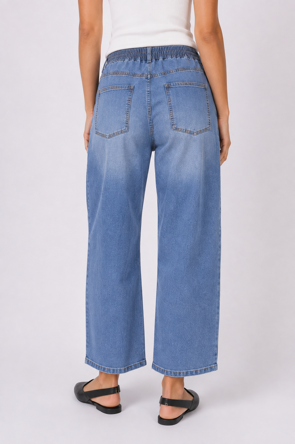Leo Barrel Jean - Blue Denim
