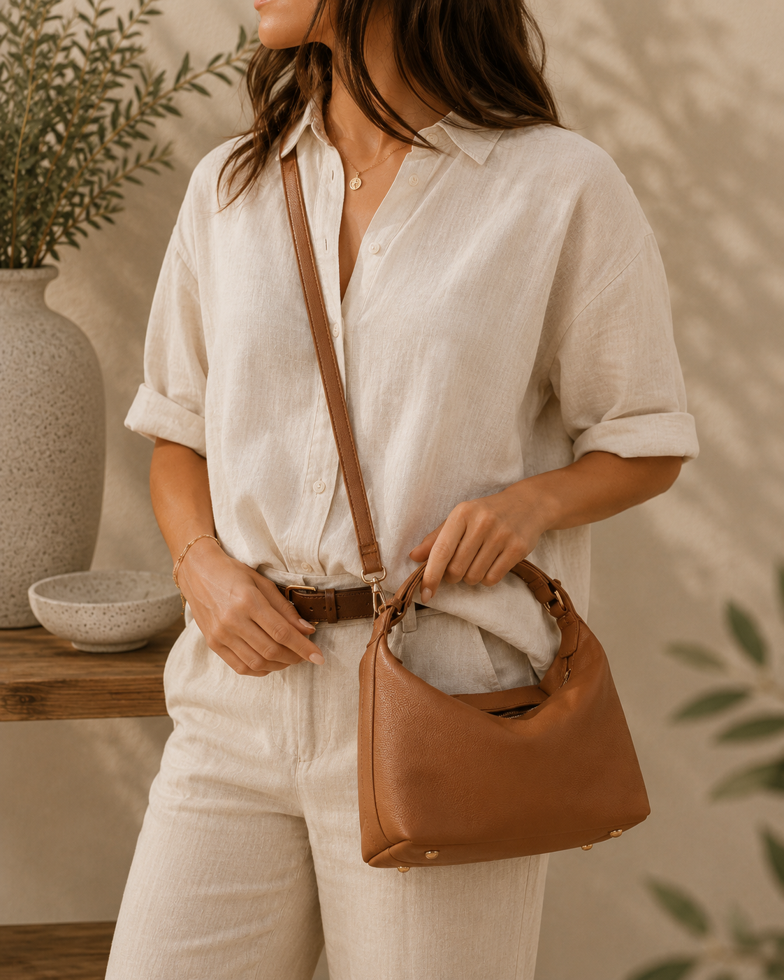 Madeline Shoulder Bag - Toffee