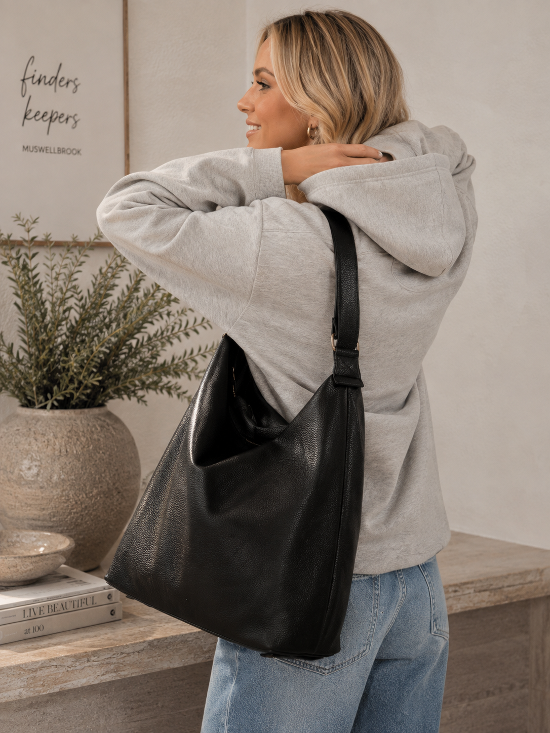 Miley Convertible Backpack - Black