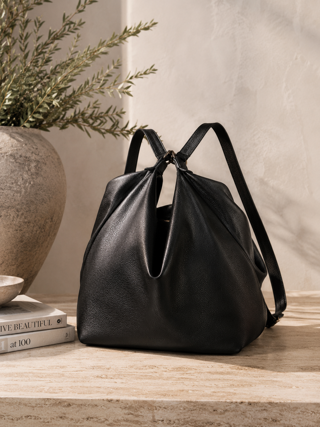 Miley Convertible Backpack - Black