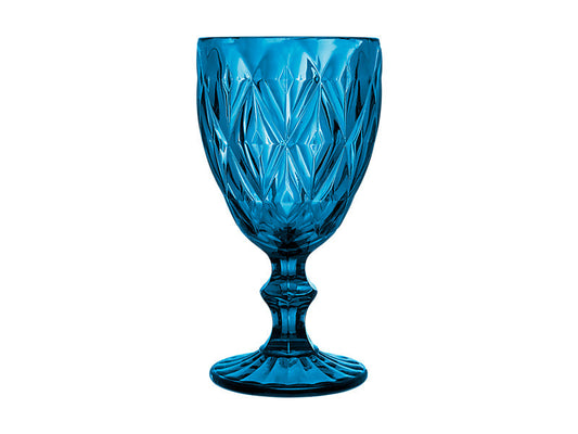 Deanna Wine Glass 4pc Blue Gift Boxed