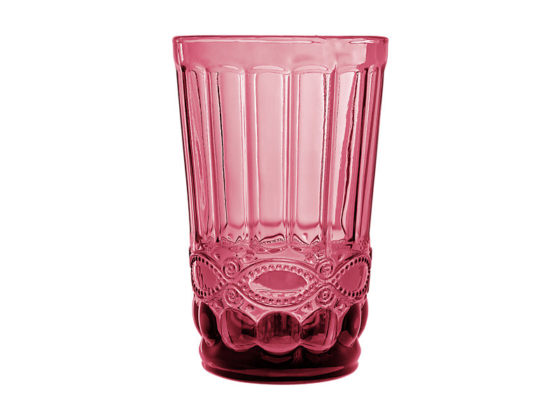 Gabriella Highball Glass 4pc Pink Gift Boxed
