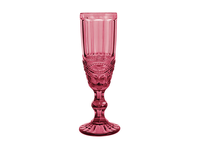 Gabriella Champagne Flute 4pc Pink Gift Boxed