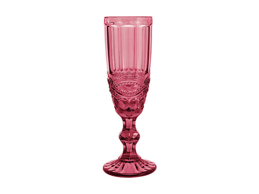 Gabriella Champagne Flute 4pc Pink Gift Boxed
