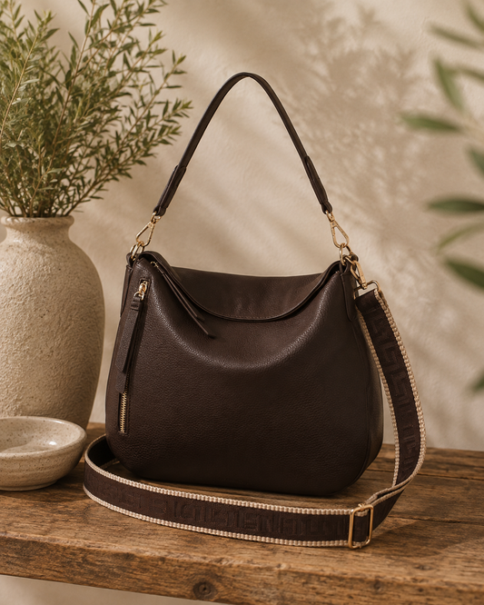 Nadia Shoulder Bag - Chocolate