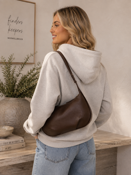 Olivia Shoulder Bag - Chocolate