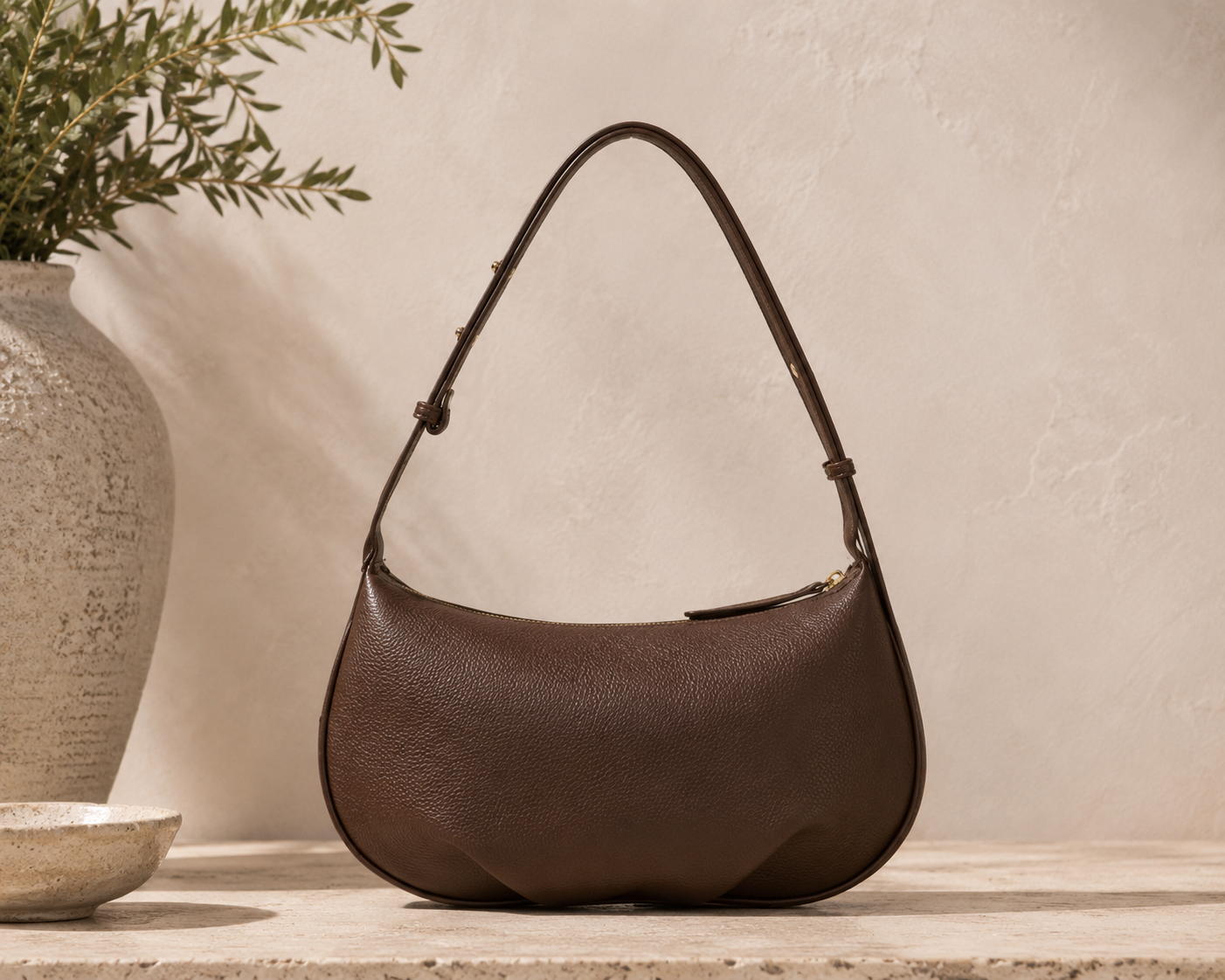 Olivia Shoulder Bag - Chocolate