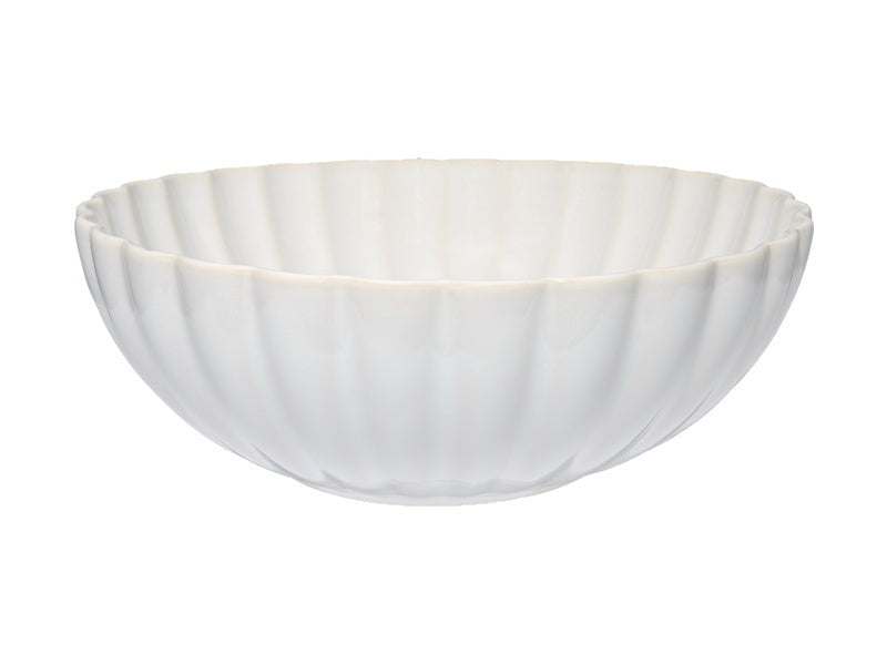 Solare Round Serving Bowl 22x8cm Cream