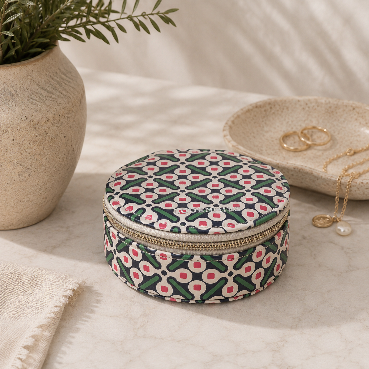 Sisco Jewellery Box - Retro Olive