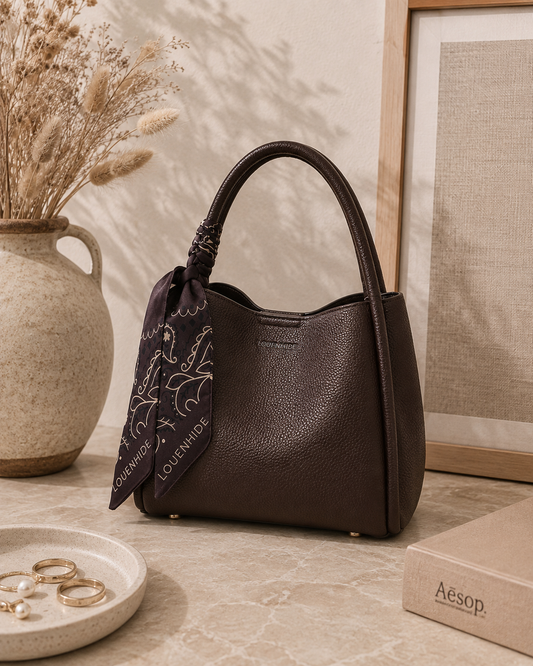 Steffie Mini Tote Bag - Chocolate