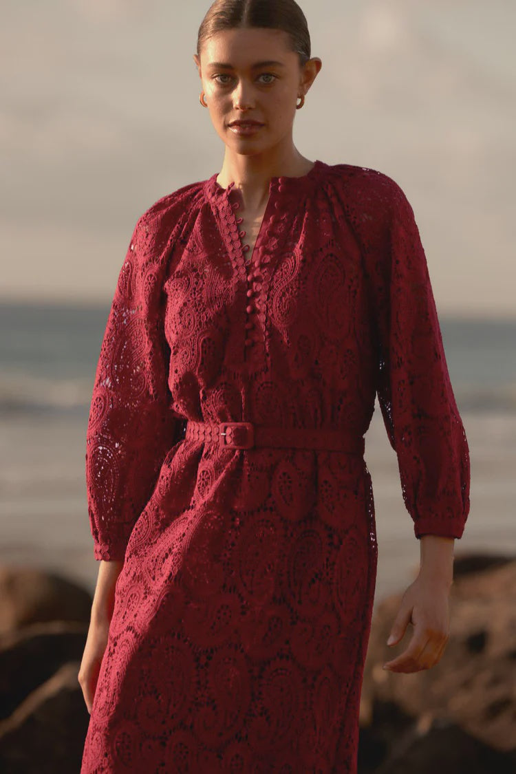 Zoe Kratmann Sonnet Dress - Raspberry