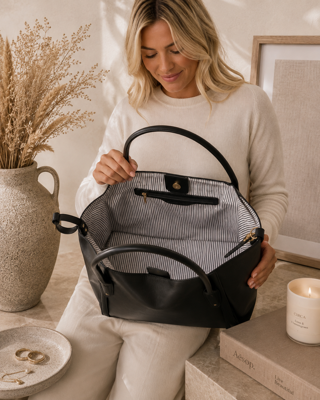Sutton Shoulder Bag - Black