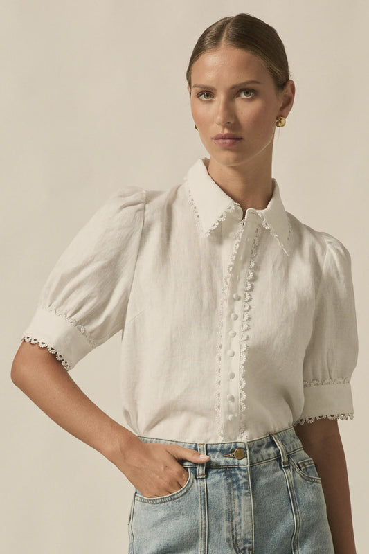 Zoe Kratzmann Tether Top - Porcelain