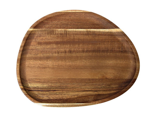 Forme Acacia Wood Organic Platter 30x24cm Natural