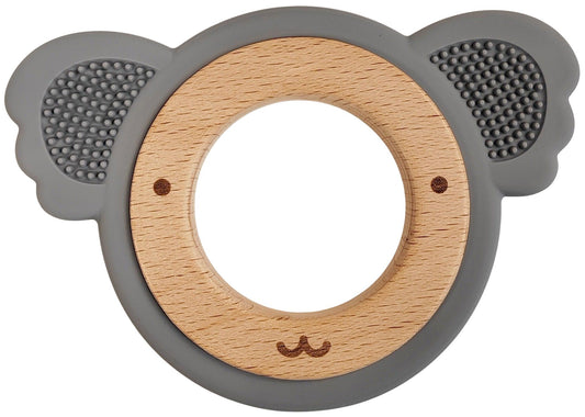 Koala Teether Ring Blue & Natural 8.5cm