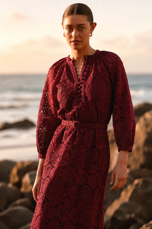 Zoe Kratmann Sonnet Dress - Raspberry