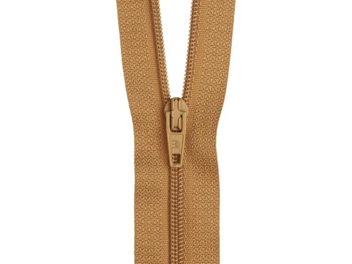 46cm Brown Gold Zipper